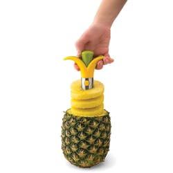 MSC Yellow/Green Plastic/Stainless Steel Pineapple Corer and Slicer ss/plastic