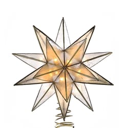 Kurt S. Adler LED Gold Sputnik Capiz Tree Topper