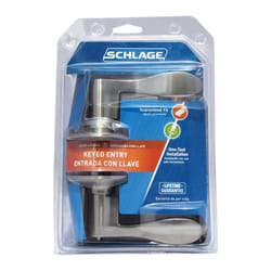 Schlage Accent Satin Nickel Entry Lockset 1-3/4 in.