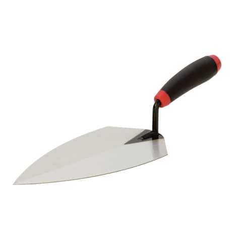 Hyde MaxxGrip 10 in. W X 15 in. L Carbon Steel Philadelphia Brick Trowel Hyde MaxxGrip 10 in. W X 15 in. L Carbon Steel Philadelphia Brick Trowel