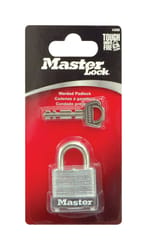 Master Lock 1-1/16 in. H X 1-1/8 in. W Laminated Steel Warded Locking Padlock