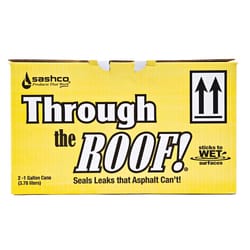 Sashco Through The Roof Gloss Clear Synthetic Rubber Roof Sealant 1 gal