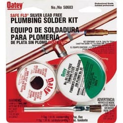 Oatey Safe-Flo 8 oz Lead-Free Plumbing Solder Kit Silver Bearing 50/50 2 pc