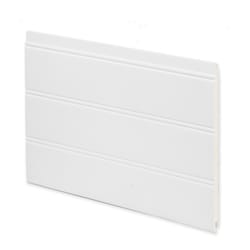 Inteplast Building Products .25 in. H X 7.40 in. W X 96 in. L Prefinished White PVC Wall Planking