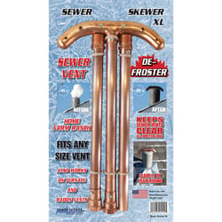 Sewer Skewer XL 47 in. L Copper Sewer Vent Defroster