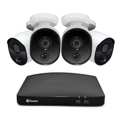 Swann Hardwired Indoor and Outdoor Smart-Enabled DVR Security Camera System