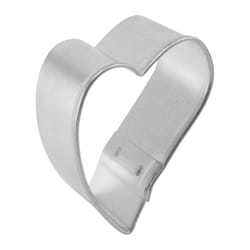 R&M International Corp International Corp 2 in. W X 1 in. L Mini Folk Heart Cookie Cutter Silver 1 p