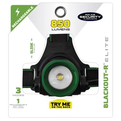 Police Security Blackout-R 850 lm Black LED Head Lamp