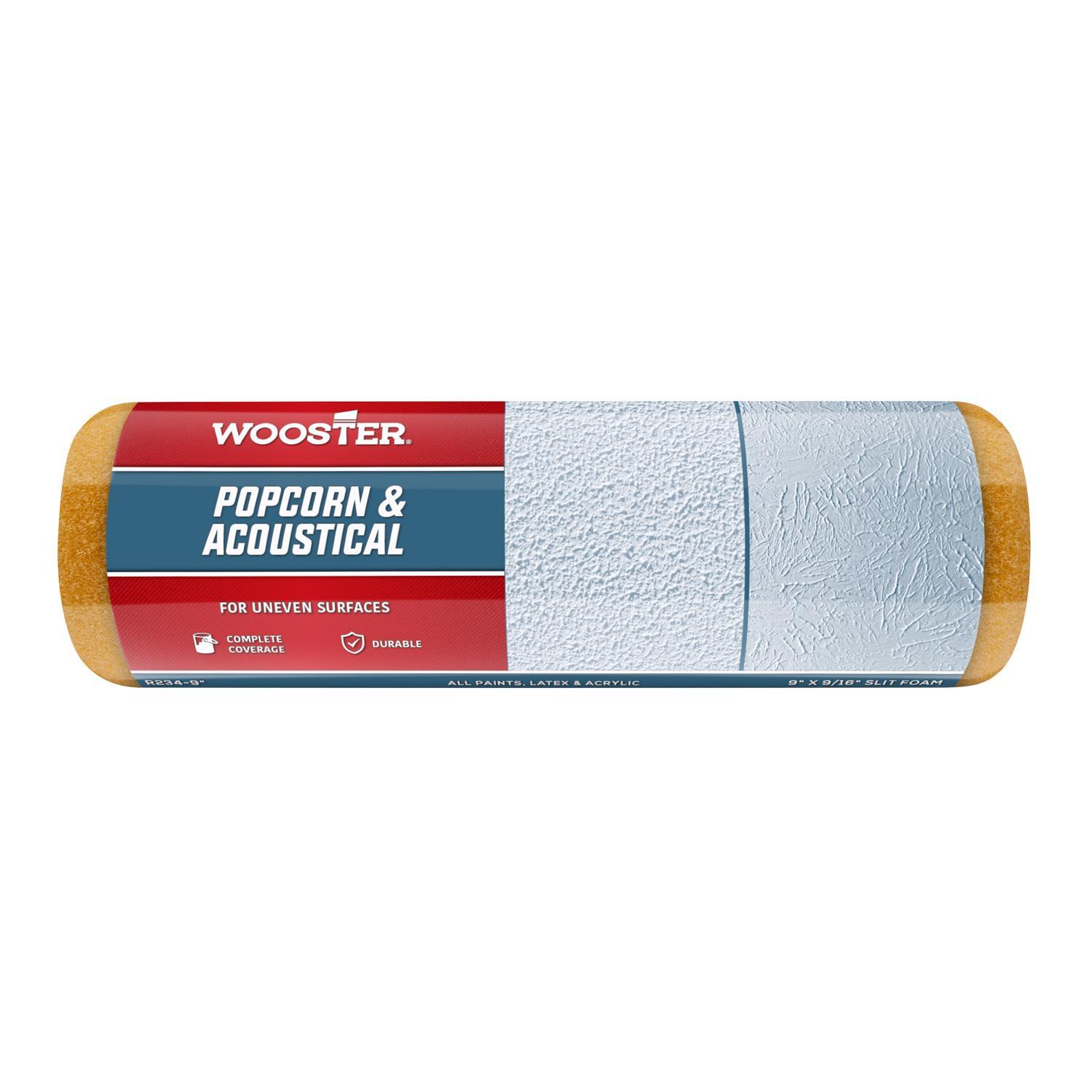 Photos - Putty Knife / Painting Tool Wooster Popcorn/Acoustical Foam 9 in. W X 9/16 in. Paint Roller Cover 1 pk R234-9