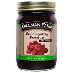 Dillman Farm Seedless Red Raspberry Preserves 16 oz Jar