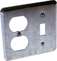 Raco Square Steel 2 gang 4 in. H X 4 in. W Box Cover
