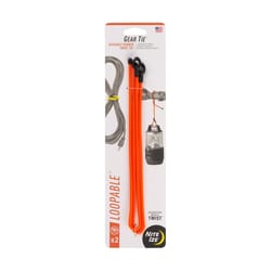 Nite Ize Gear Tie 0.5 in. W X 18 in. L Orange Twist Tie 2 pk