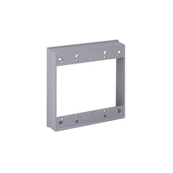 Bell Old Work 16 cu in Square Aluminum 2 gang Extension Ring Gray