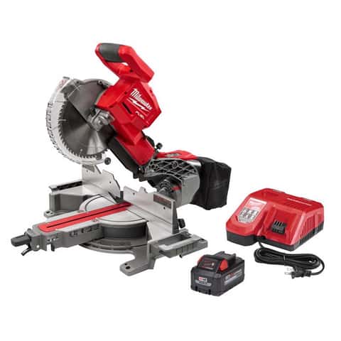 Ch - Hardware Ace 10 Miter FUEL in. Dual-Bevel Saw Sliding M18 & Compound Brushless (Battery Kit Milwaukee Cordless
