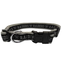 Pets First Team Colors Oakland Raiders Nylon Dog Collar X-Large