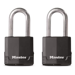 Master Lock Magnum 2 in. H X 1-5/16 in. W X 2 in. L Steel Ball Bearing Locking Padlock