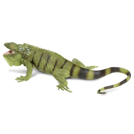 Safari Ltd Incredible Creatures Iguana Toy Plastic Black Green