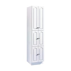 Hardware House Aspen 78 in. H X 18 in. W X 21 in. D Gloss White Bath Storage Cabinet