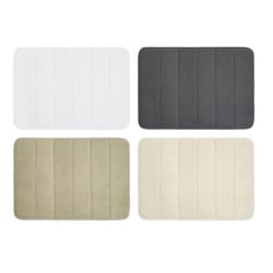 Kane Home 17 in. L X 24 in. W Assorted Memory Foam Bath Mat