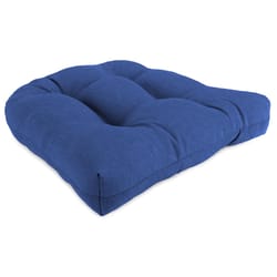 Jordan Manufacturing Blue Polyester Wicker Seat Cushion 4 in. H X 19 in. W X 19 in. L