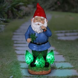 WindyWings Multicolored Resin 12.5 in. H X 5.5 in. L X 5 in. W Good Time Nugg Gnome Smoking Marijuan