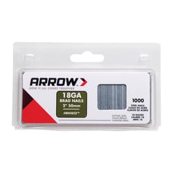 Arrow 2 in. L X 18 Ga. Straight Strip Galvanized Brad Nails 1,000 pk