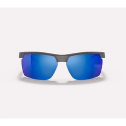 Native Ridge-Runner Unisex Matte Granite Frame Blue Lens Polarized Sunglasses