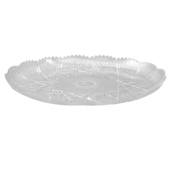 Arrow Home Products Clear Plastic Scalloped Plate 10.5 in. D 1 pk