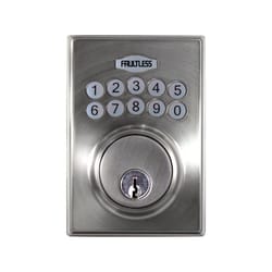 Faultless Satin Nickel Metal Electronic Deadbolt