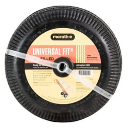 Marathon Universal Fit 4 in. D X 10 in. D 300 lb. cap. Offset Hand Truck Tire Rubber 1 pk