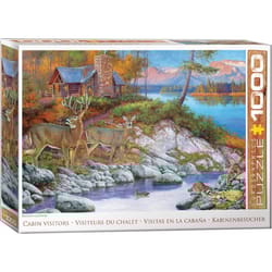 Eurographics Cabin Visitors Jigsaw Puzzles Multicolored 1000 pc