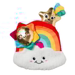 Pet Shop by Fringe Studio Multicolored Plush Look On Bright Dog Toy 1 pk