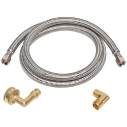 Ace 3/8 in. Compression X 3/8 in. D Compression 72 in. Braided Stainless Steel Dishwasher Supply Lin