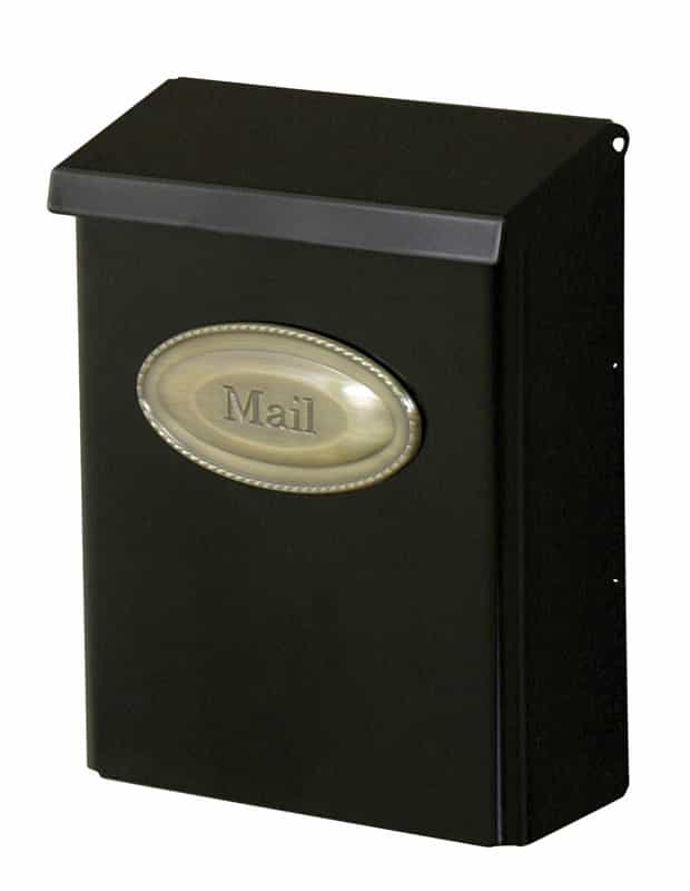 Gibraltar Mailboxes Designer Galvanized Steel WallMounted Black