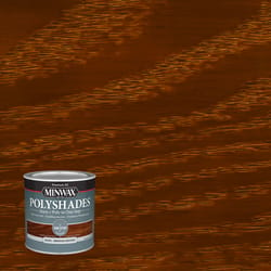 Minwax PolyShades Semi-Transparent Gloss American Chestnut Stain/Polyurethane Finish 1/2 pt