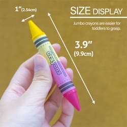 Bazic Products Super Jumbo Assorted Color Crayons 12 pk