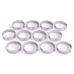 King Arthur Baking Company Silver Stainless Steel English Muffin Rings