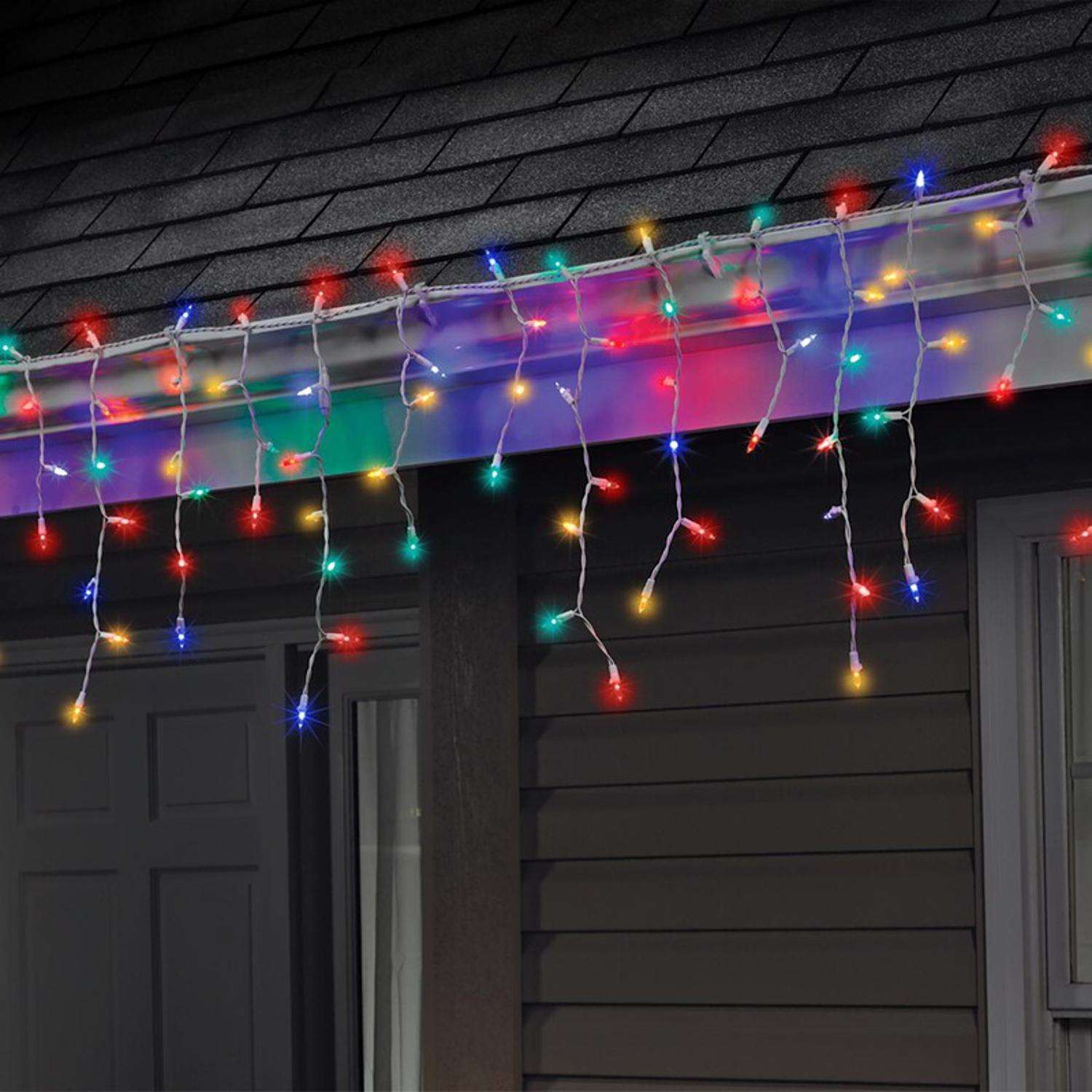 Multicolor deals icicle lights