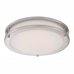 Westinghouse 3.5 in. H X 11 in. W X 11 in. L Brushed Nickel Ceiling Light