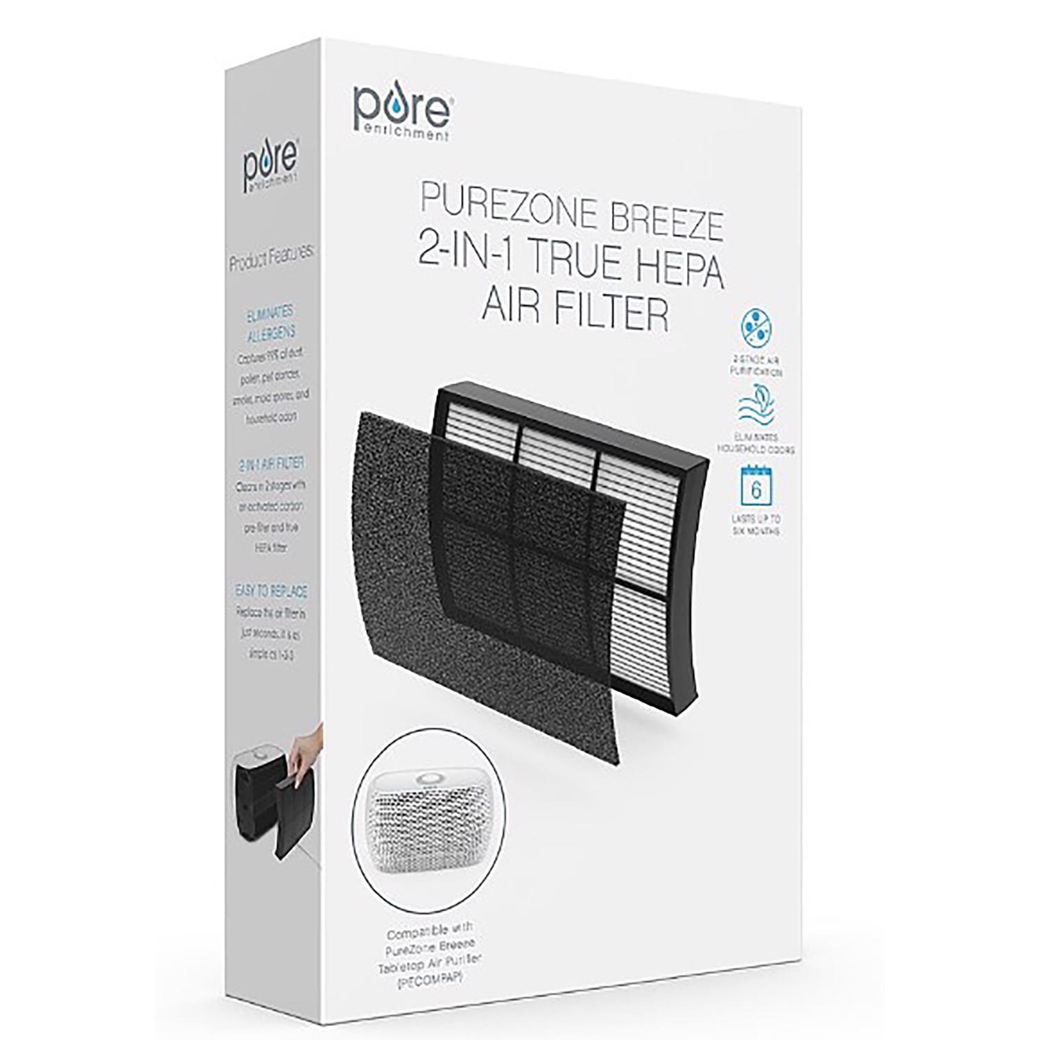 Photos - Air Conditioning Filter Pure Enrichment PureZone 5-3/4 in. H X 1/4 in. W Rectangular HEPA Air Puri 