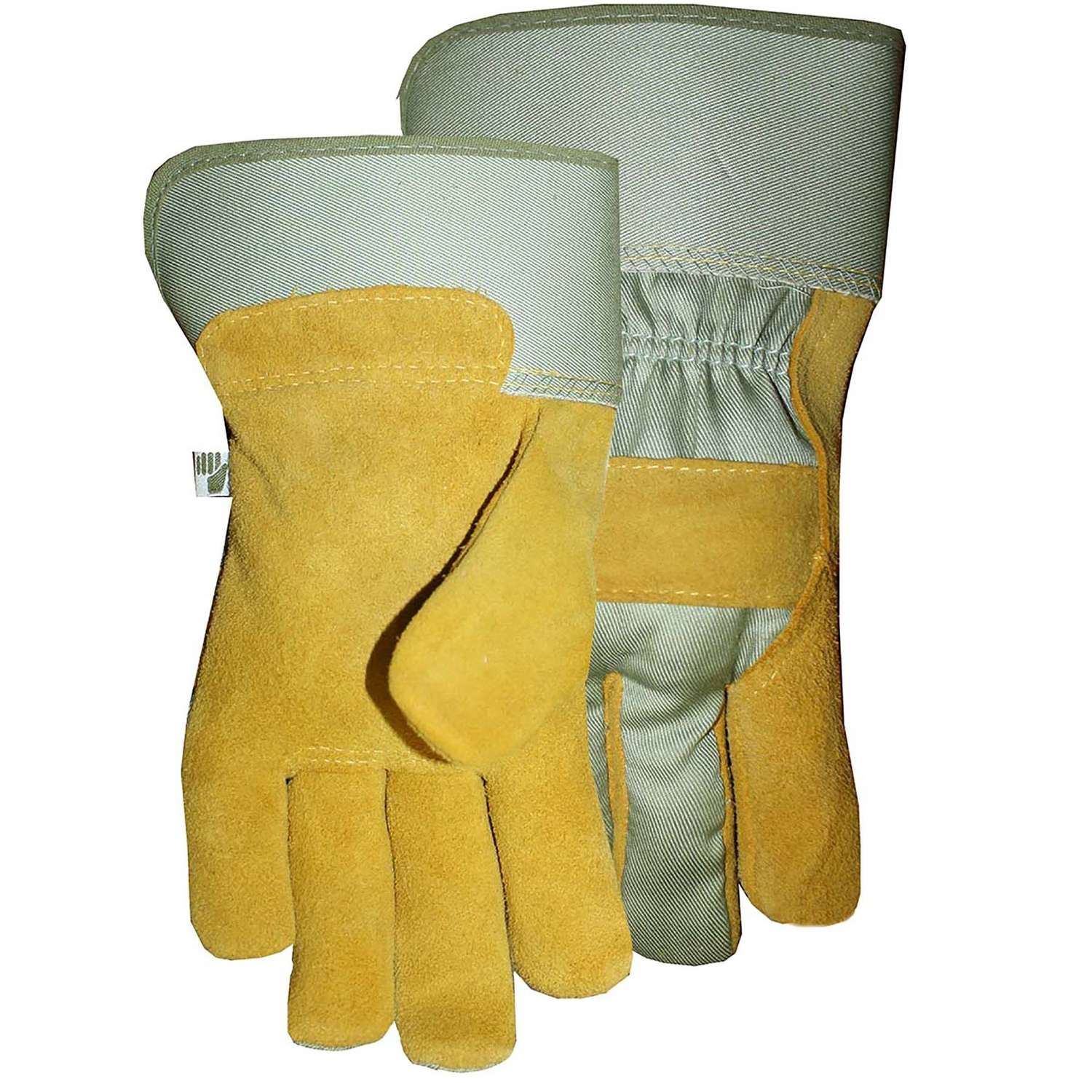 MidWest Quality Gloves M Split Leather Brown/Tan Gloves Ace Hardware