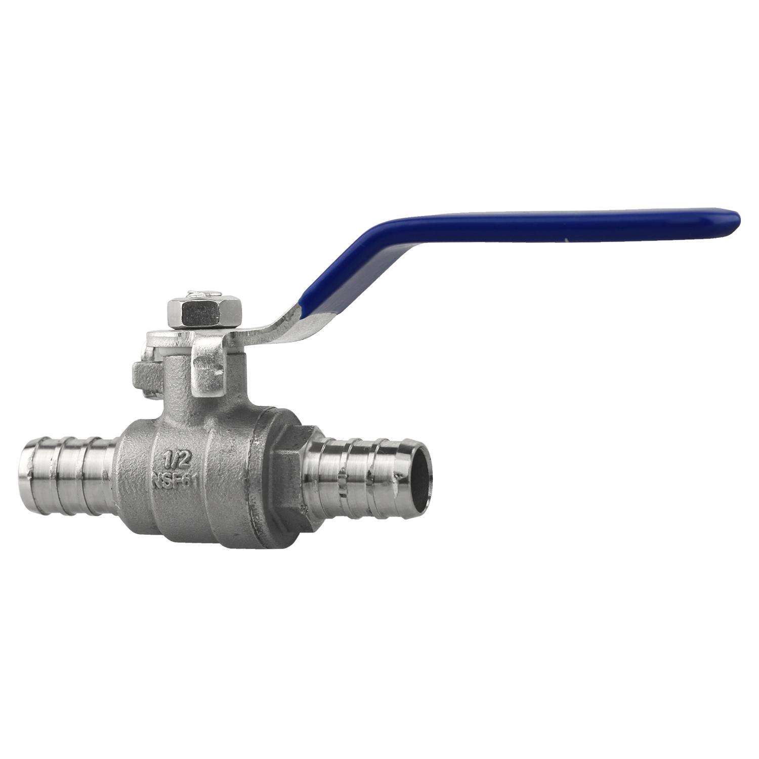 Boshart Industries 1/2 in. Stainless Steel PEX Ball Valve Ace Hardware