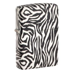 Zippo White Zebra Print Lighter 1 pk