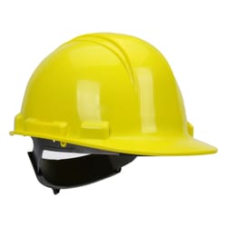 Safety Works 4-Point Ratchet Cap Style Hard Hat Yellow