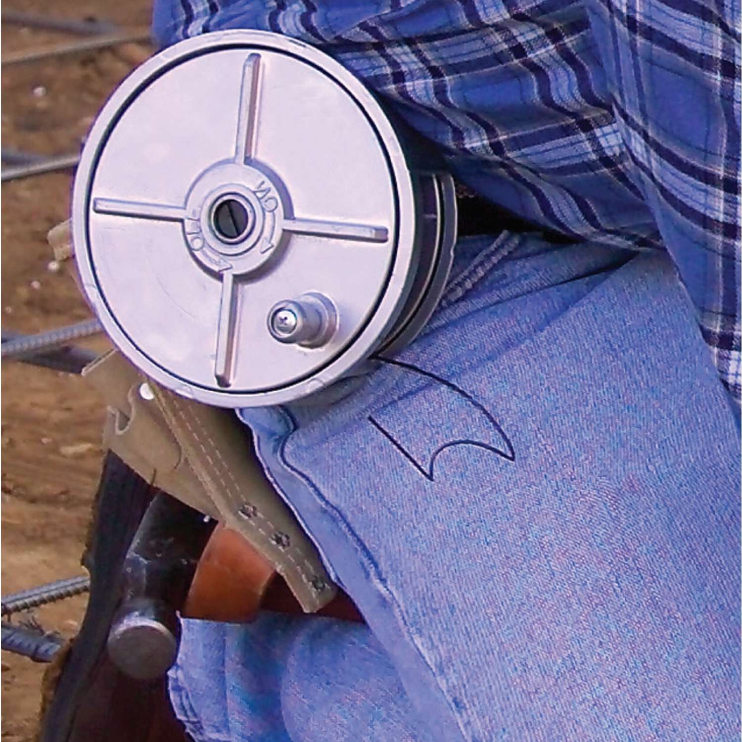 Dry Wall Tape Holder Reel with Belt Clip