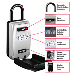 Master Lock 2.88 in. W Metal Lock Box