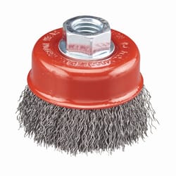 Norton Clipper 3 in. Crimped Wire Cup Brush Carbon Steel 14000 rpm 1 pc