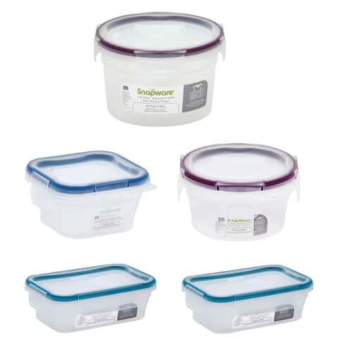Snapware Total Solution 10-Pc Plastic Food Storage Containers Set