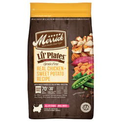 Merrick Lil Plates Adult Chicken and Sweet Potato Dry Dog Food Grain Free 4 lb