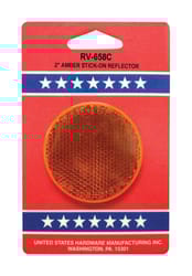 US Hardware Amber Reflector 1 pk